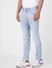 Blue Low Rise Washed Liam Skinny Jeans_403447+3