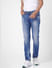 Blue Low Rise Washed Ben Skinny Jeans_403448+2