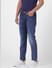 Blue Low Rise Washed Ben Skinny Fit Jeans_403457+3
