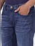 Blue Low Rise Washed Ben Skinny Fit Jeans_403457+5