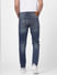 Dark Blue Low Rise Washed Ben Skinny Fit Jeans_403461+4