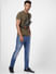 Blue Low Rise Washed Ben Skinny Fit Jeans_403466+1