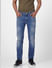 Blue Low Rise Washed Ben Skinny Fit Jeans_403466+2
