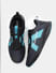 Black Colourblocked Knit Sneakers_412506+3