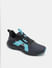 Black Colourblocked Knit Sneakers_412506+4