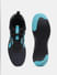 Black Colourblocked Knit Sneakers_412506+5