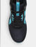 Black Colourblocked Knit Sneakers_412506+7