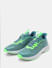 Green Lace-Up Mesh Sneakers_412508+6