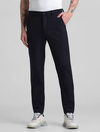 Blue Mid Rise Slim Co-ord Set Trousers