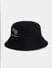 Black Cotton Bucket Hat_412514+2