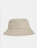 Beige Cotton Bucket Hat_412515+3
