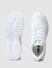 White Lace-Up Mesh Sneakers_403633+5