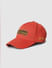 Orange Embroidered Logo Baseball Cap_403648+3