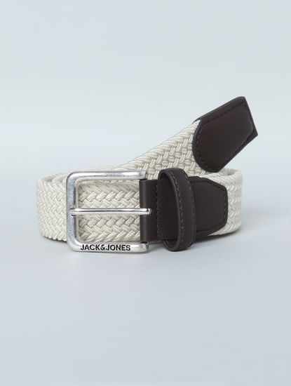 White Braided Belt