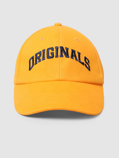 Orange Logo Print Cap