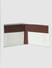 White Colourblocked Leather Wallet_403659+4