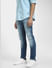 Blue Low Rise Distressed Liam Skinny Jeans_405795+3