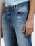 Blue Low Rise Distressed Liam Skinny Jeans_405795+5