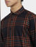 Black & Orange Check Full Sleeves Shirt_405797+5