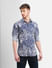 Blue All Over Print Full Sleeves Shirt_405602+2