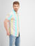 Purple Colourblocked Short Sleeves Shirt_405710+3