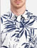 White Tropical Print Short Sleeves Shirt_405706+5
