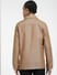 Brown Linen Slim Fit Blazer_405798+4