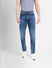 Dark Blue Low Rise Liam Skinny Fit Jeans_405673+2