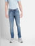 Blue Low Rise Distressed Liam Skinny Jeans