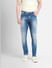 Blue Low Rise Washed Liam Skinny Fit Jeans_405688+2