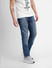 Blue Low Rise Washed Ben Skinny Fit Jeans_405694+3