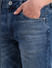 Blue Low Rise Washed Ben Skinny Fit Jeans_405694+5