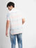 White Printed Short Sleeves Shirt_405709+4