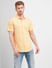 Yellow Short Sleeves Shirt_405700+2