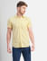 Yellow Short Sleeves Shirt_405726+2