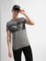 Grey Graphic Print Crew Neck T-shirt_405784+1