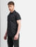 Black All Over Print Short Sleeves Shirt_405647+3