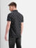 Black All Over Print Short Sleeves Shirt_405647+4