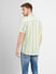 Lime Green Colourblocked Short Sleeves Shirt_405735+4