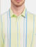 Lime Green Colourblocked Short Sleeves Shirt_405735+5