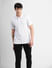 White Printed Polo Neck T-shirt_405802+2