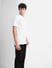 White Printed Polo Neck T-shirt_405802+3