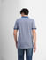 Blue Printed Polo Neck T-shirt_405804+4