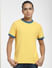Yellow Patchwork Detail T-shirt_405809+2