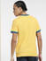 Yellow Patchwork Detail T-shirt_405809+4