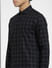 Black Check Full Sleeves Shirt_405815+5