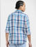 Blue Check Print Full Sleeves Shirt_405818+4