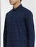 Navy Blue Striped Full Sleeves Shirt_405820+5