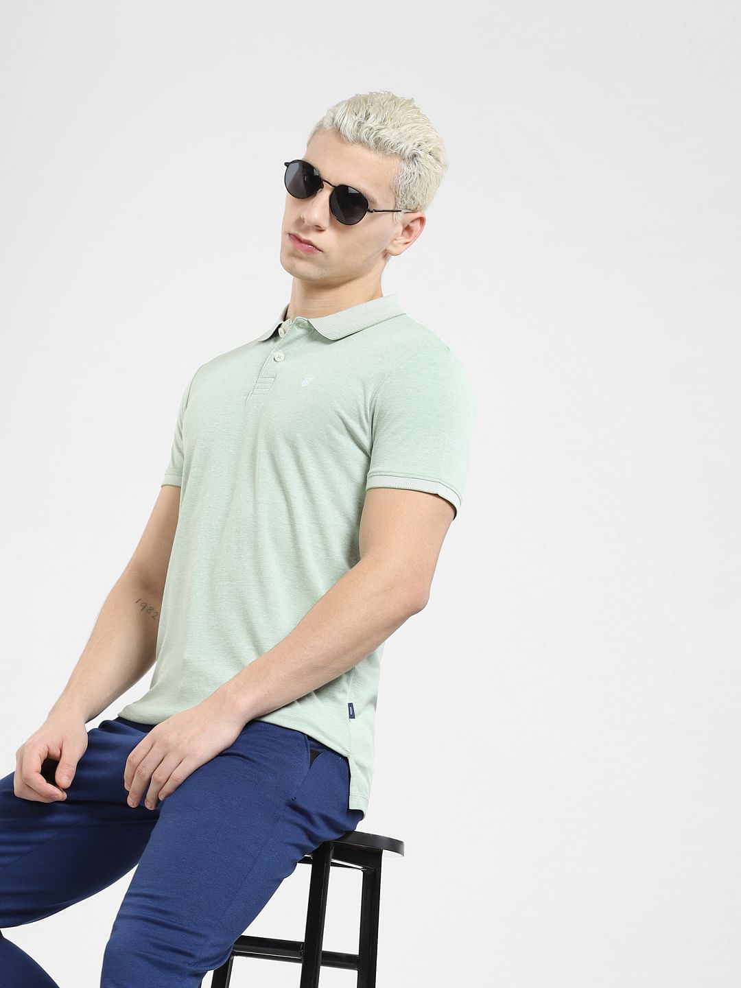 Green polo shirt outlet outfit