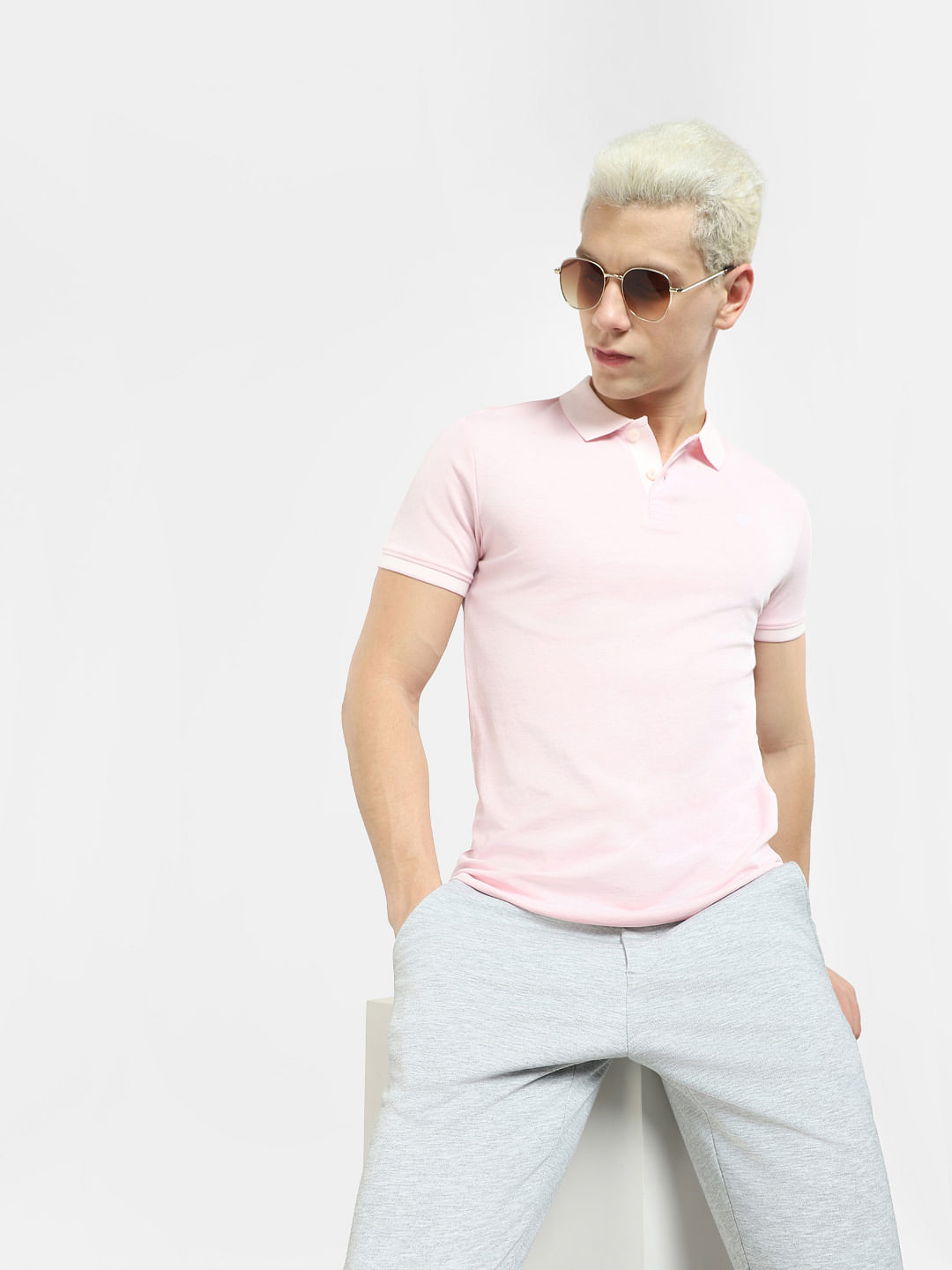 Pink polo sweats hot sale